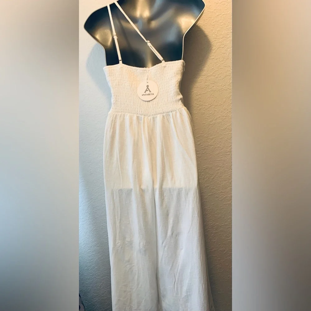 NWT One Shoulder white lined jumper size small New With Tags - Picture 2 of 11